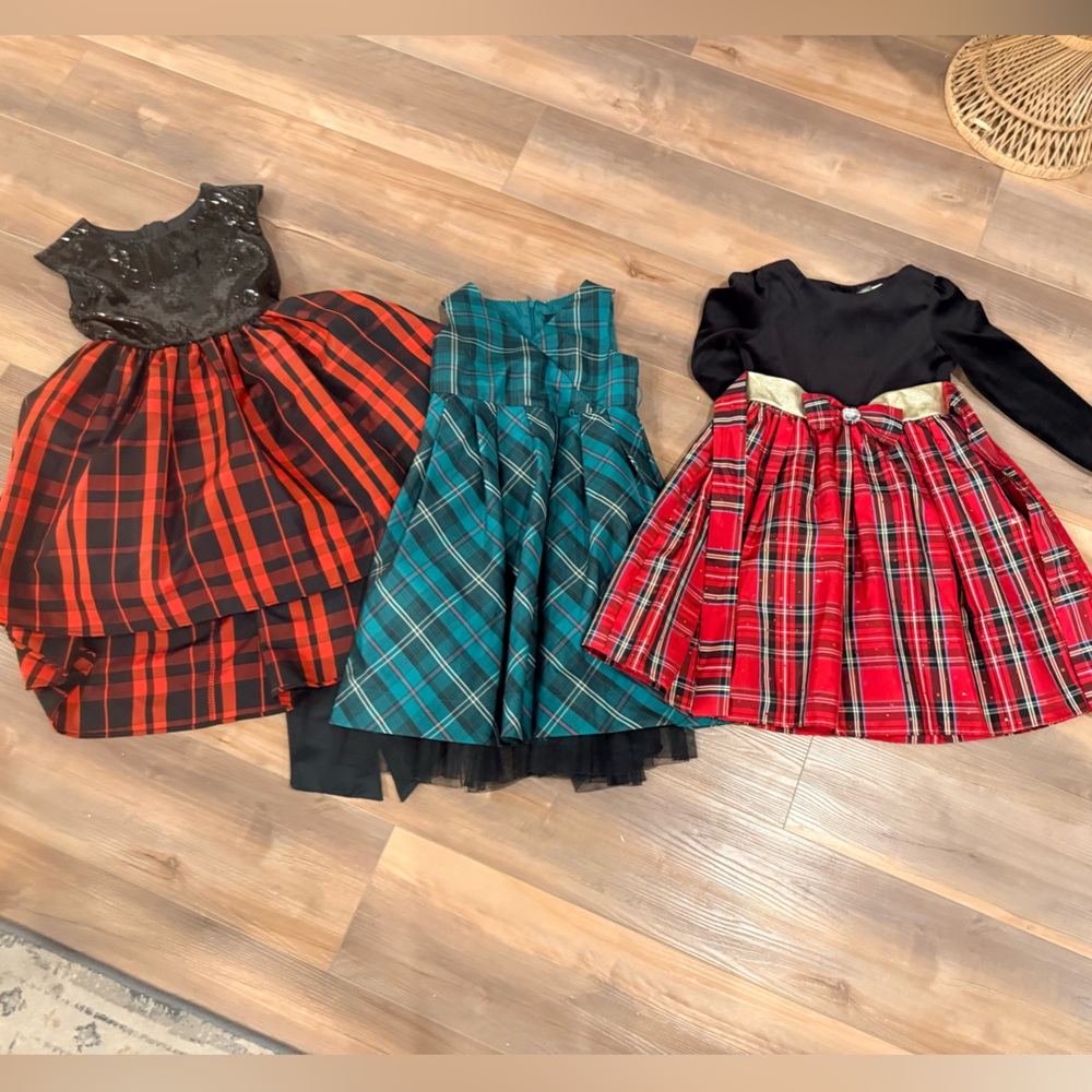 Red, Green + Black Holiday dresses